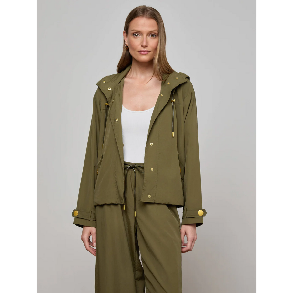 Geovana Hooded Windbreaker