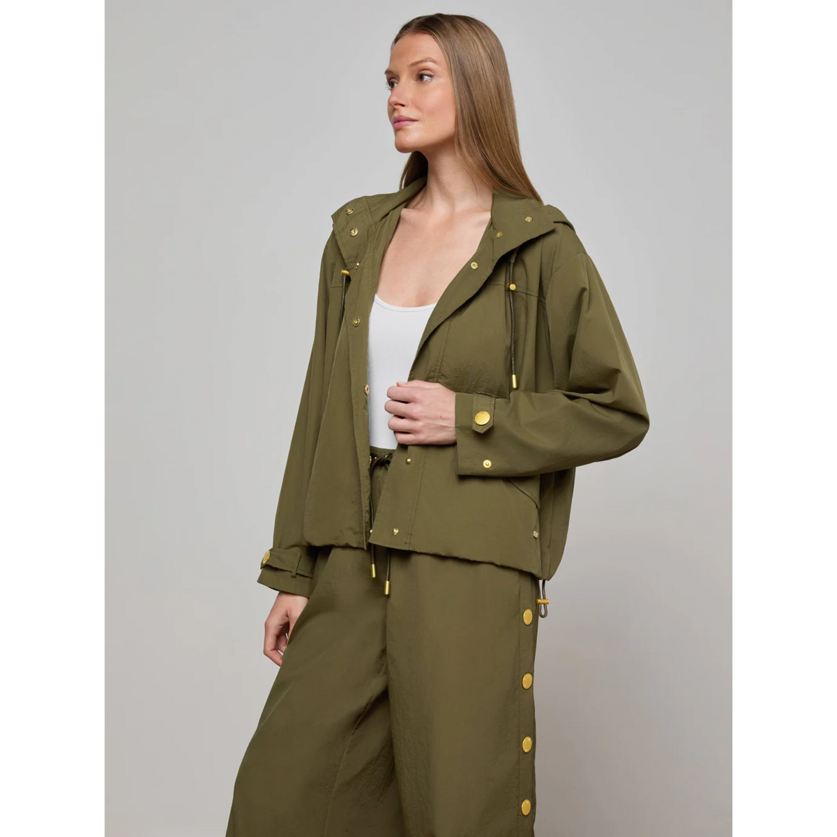 Geovana Hooded Windbreaker