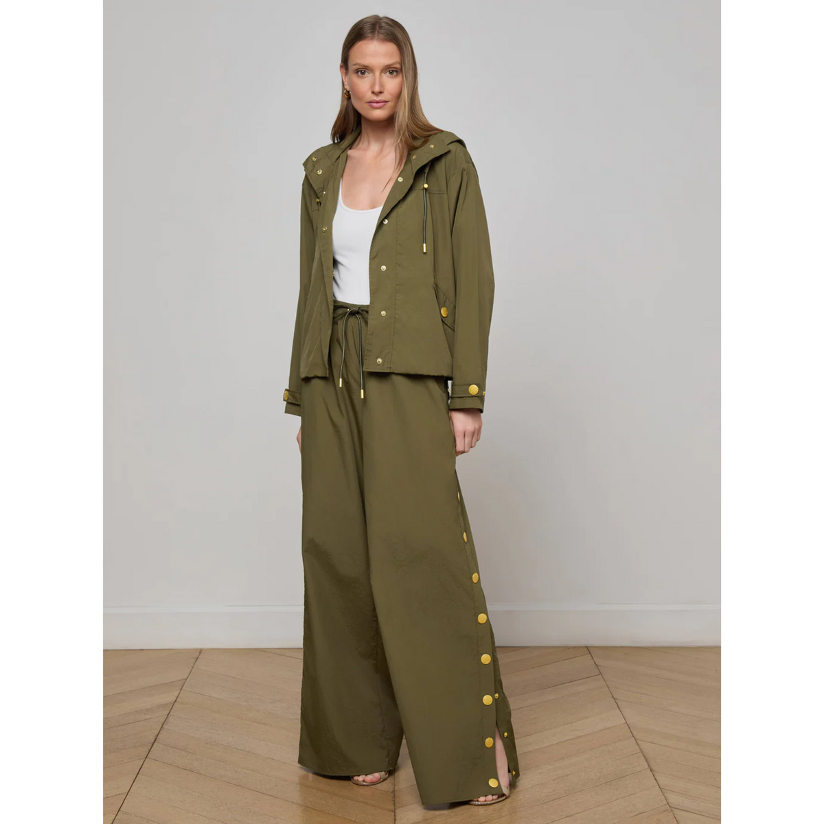 Geovana Hooded Windbreaker