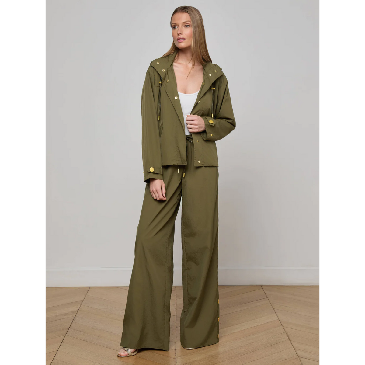 Geovana Hooded Windbreaker