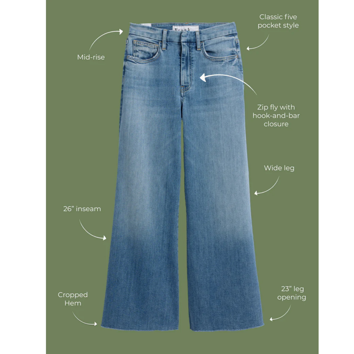 Galway 26" Wide-Leg Jean - 1972