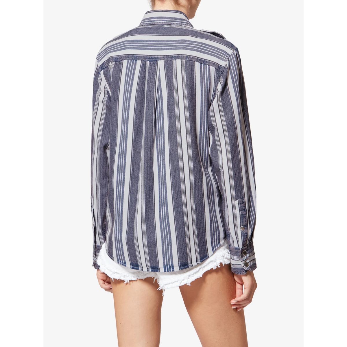 Gelva Shirt - Ecru and Blue