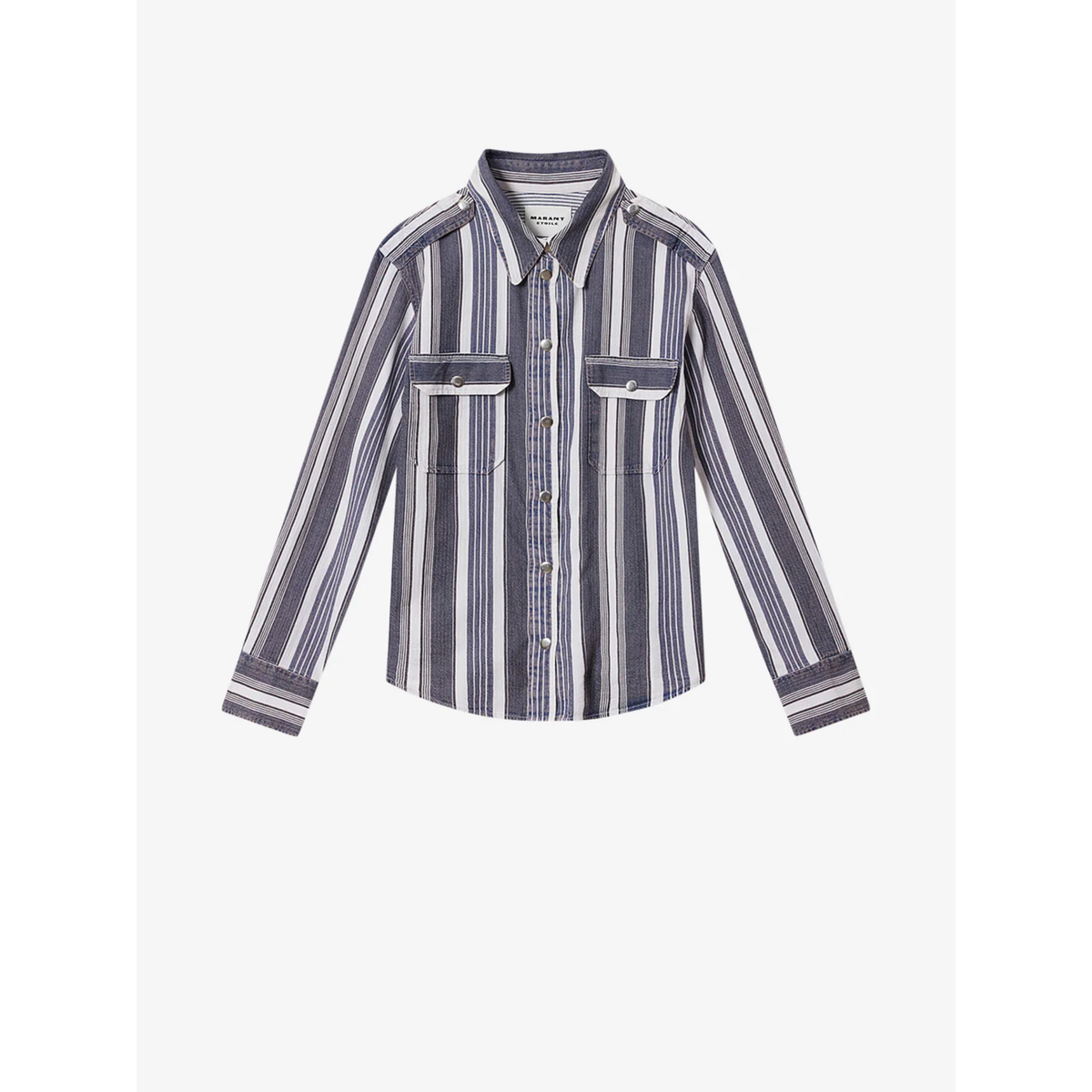 Gelva Shirt - Ecru and Blue