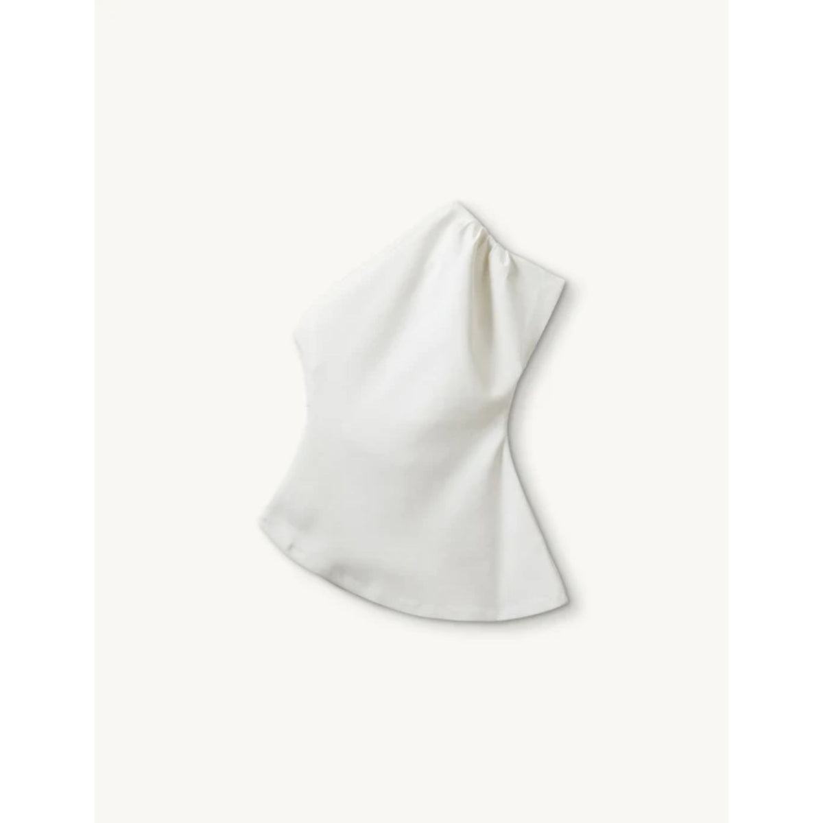 Glam Asymmetric Tee - Cream