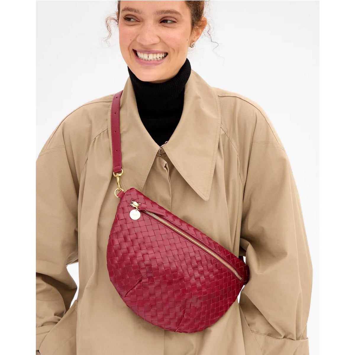 Grande Fanny - Garnet Diagonal Woven