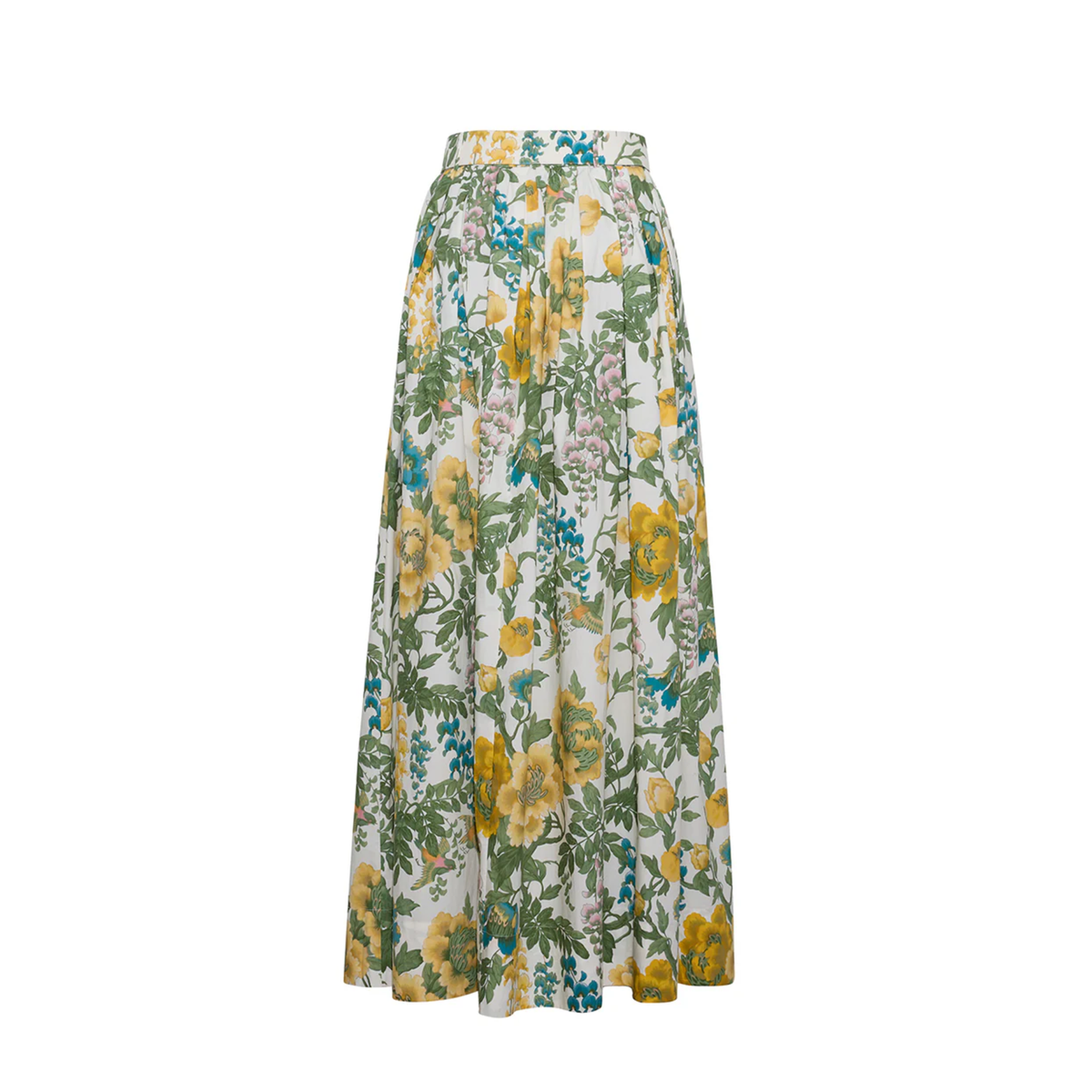 Floral patterned skirt on a white background