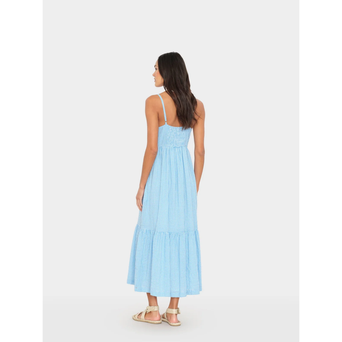Greta Dress - Pacific Blue