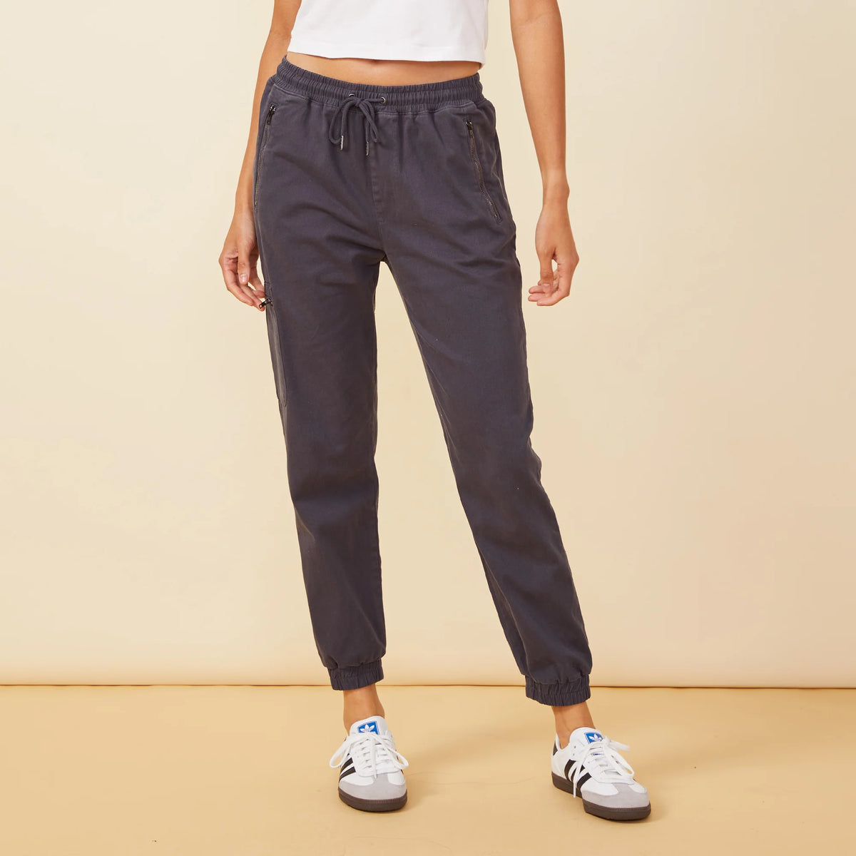 Stretch Twill Moto Pant