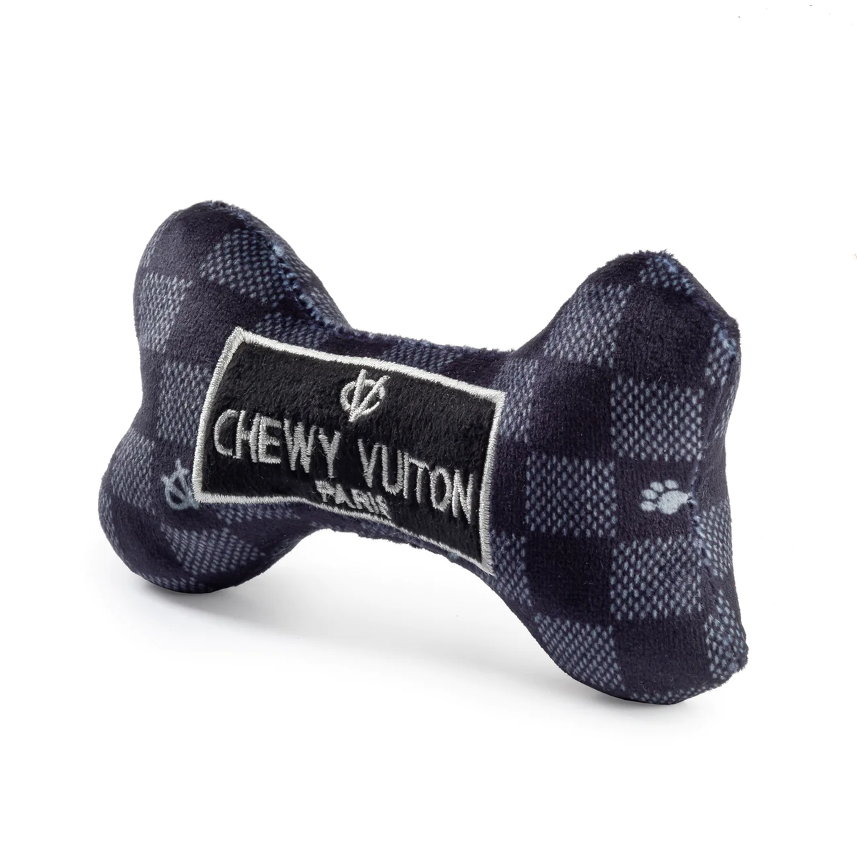 Black Checker Chewy Vuiton Bone - Large