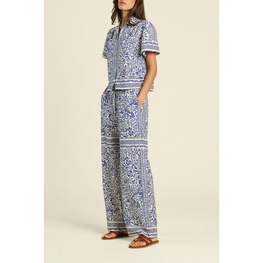 Helene Blouse - Hydra Border