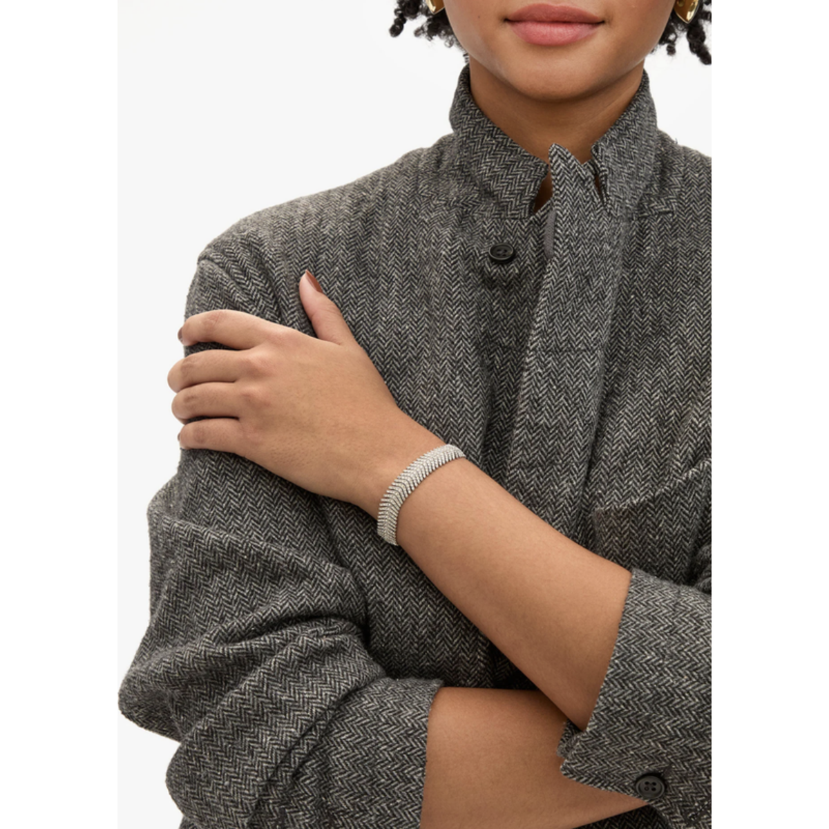 Herringbone Bracelet - Clear