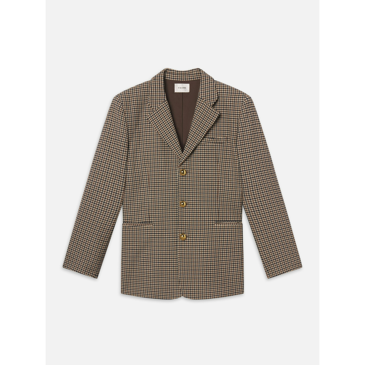 Houndstooth Blazer - Navy Multi