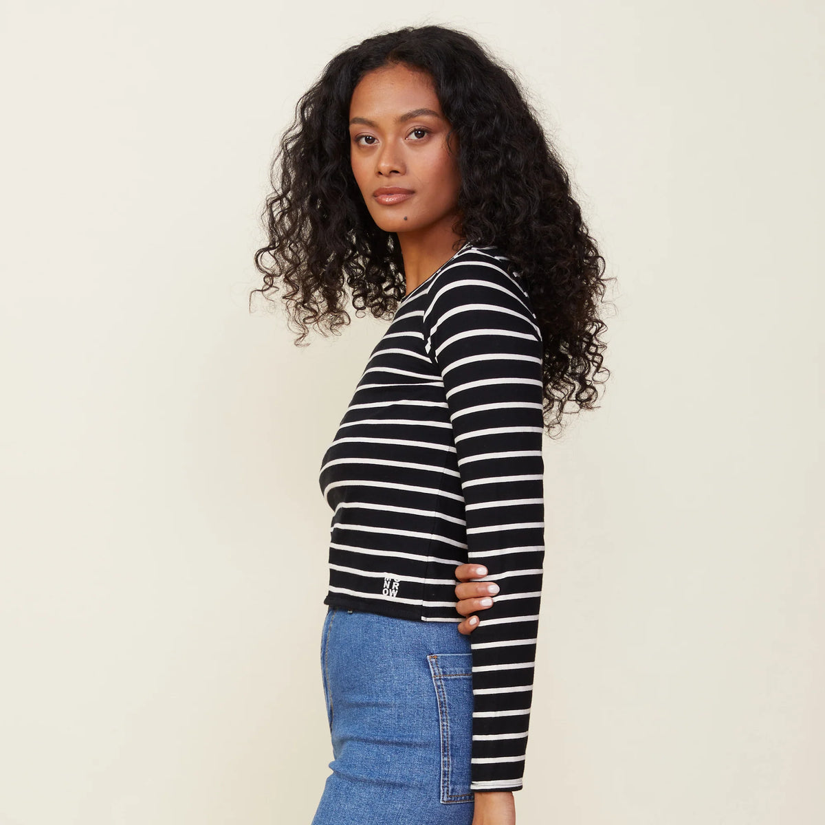 Stripe Long Sleeve Crew
