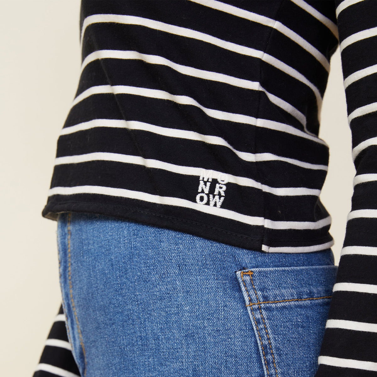 Stripe Long Sleeve Crew