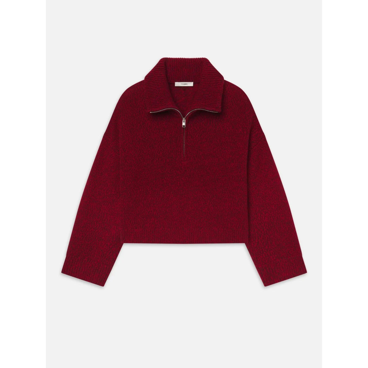 Half Zip Marled Sweater - Paprika