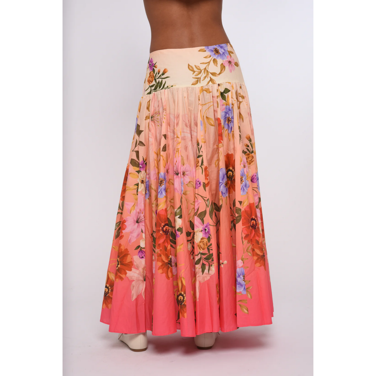 Haven Midi Skirt- Splendor In The Garden Print
