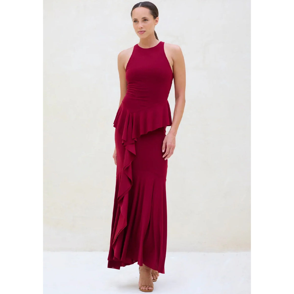 Helma Dress - Burgundy