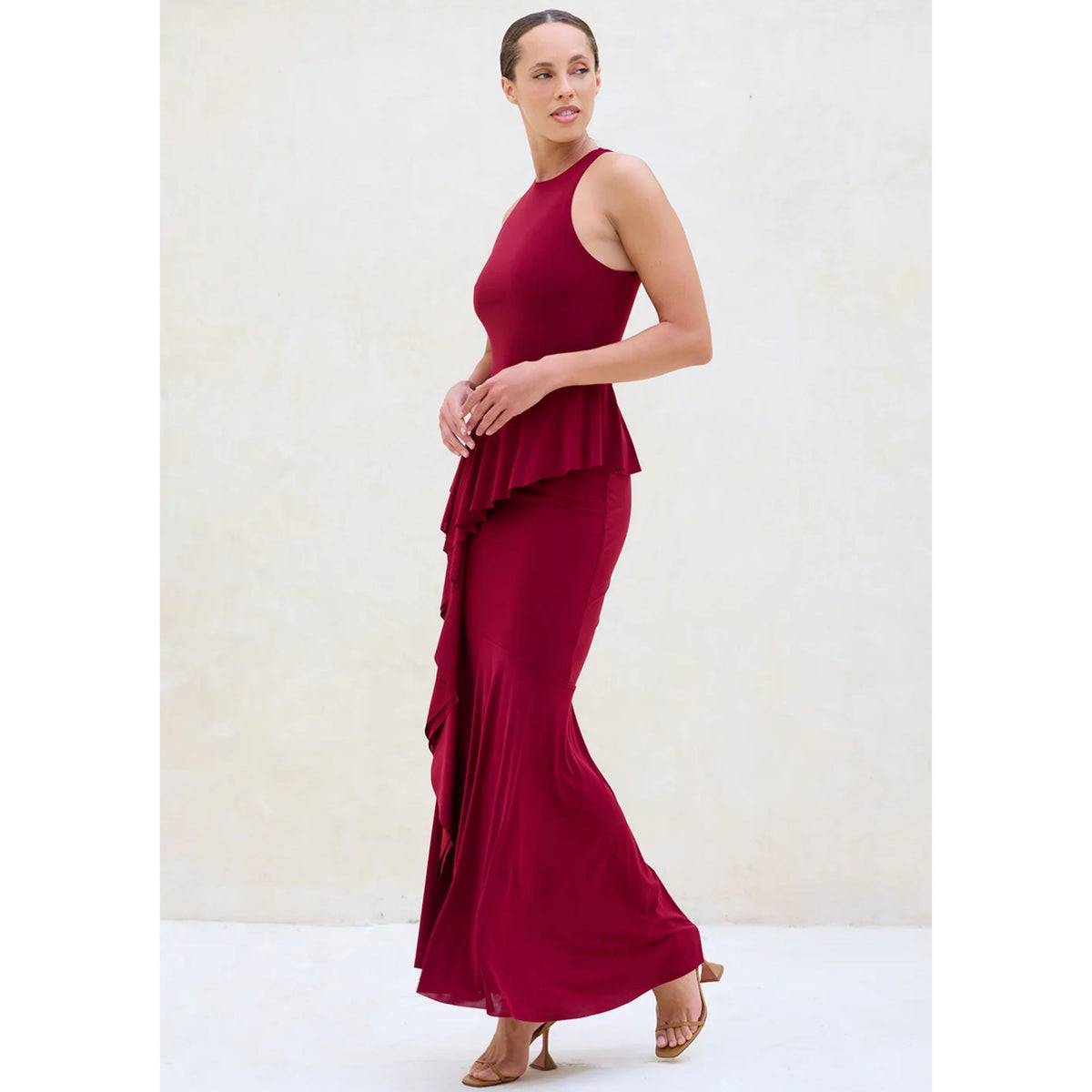 Helma Dress - Burgundy