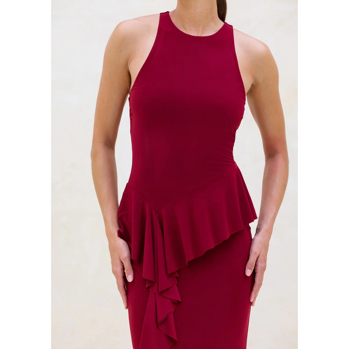 Helma Dress - Burgundy