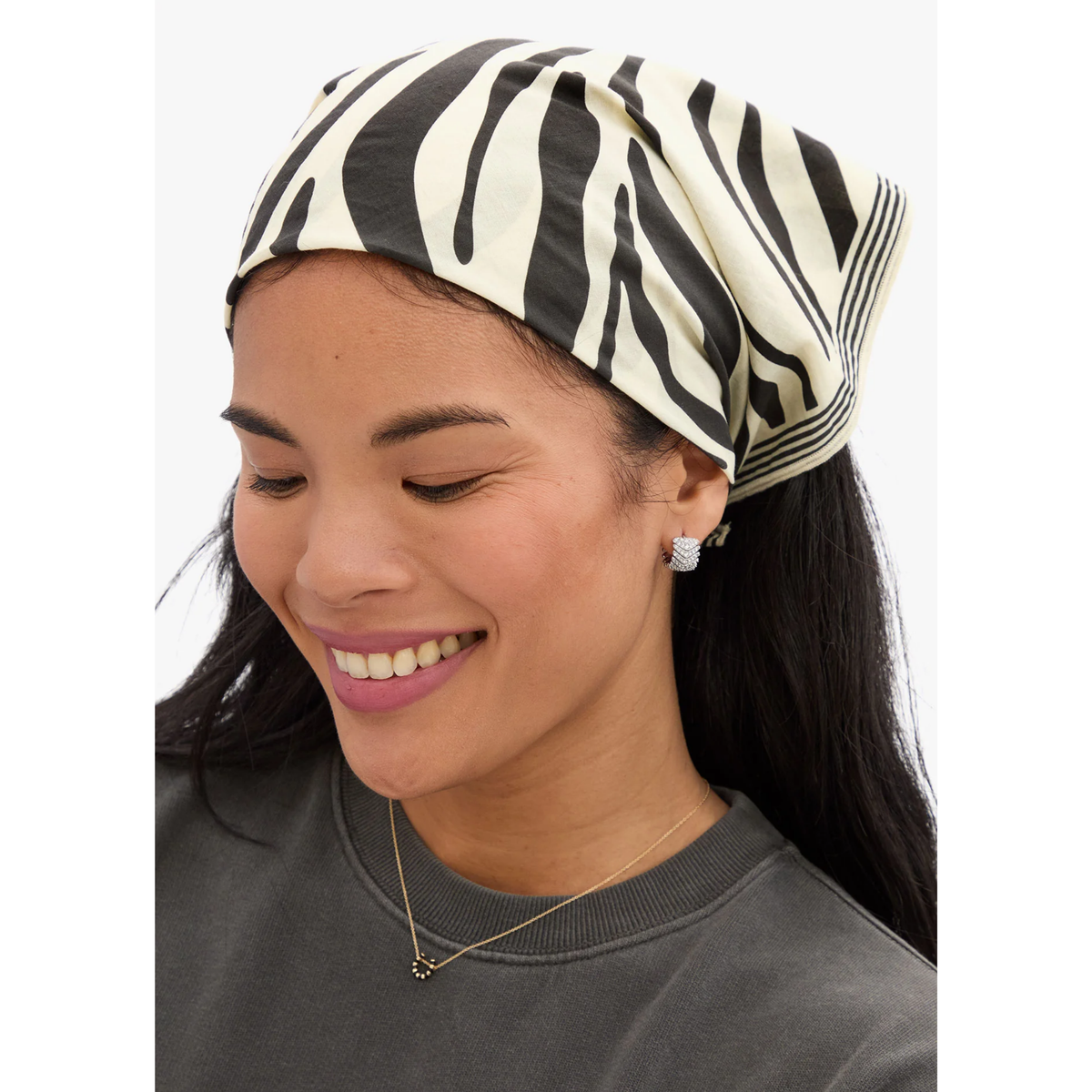 Herringbone Huggies - Clear