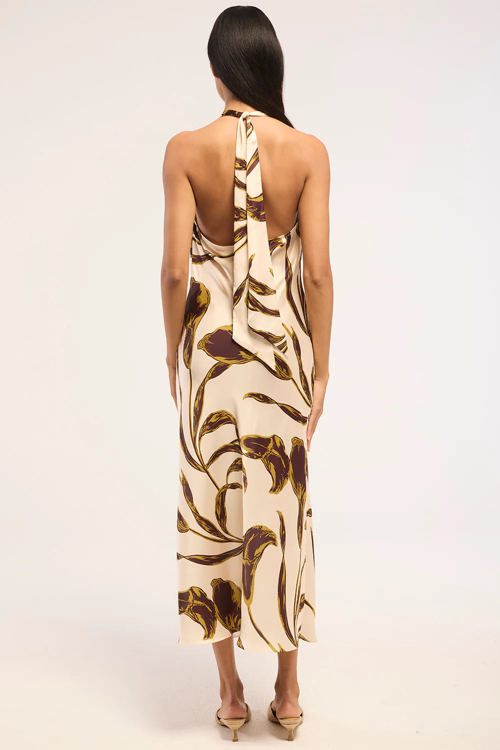 Ida Dress - Mahogany Calla Lily