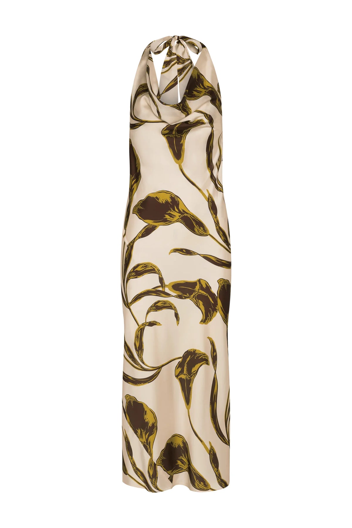 Ida Dress - Mahogany Calla Lily