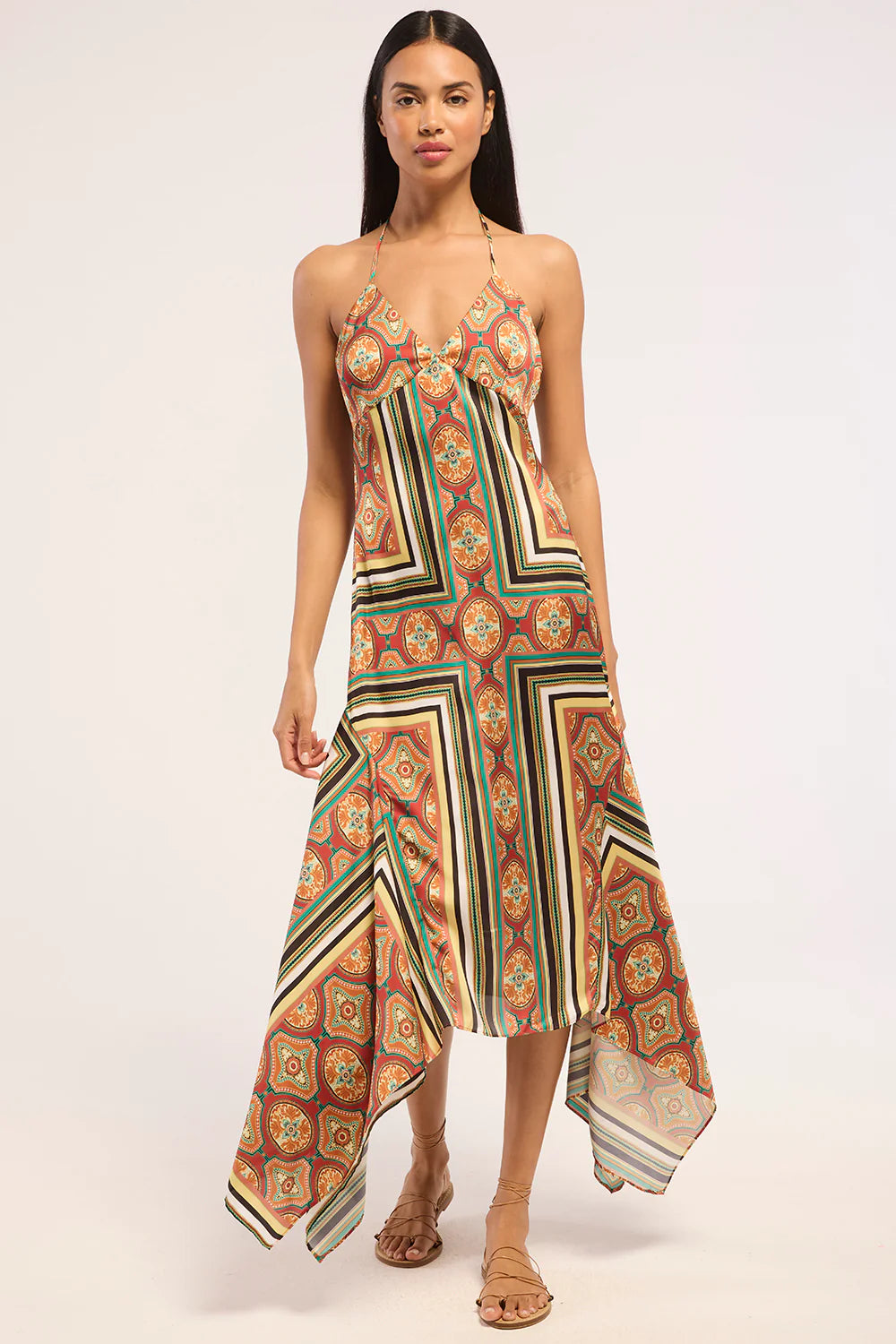 Sheila Dress - Majorelle Scarf