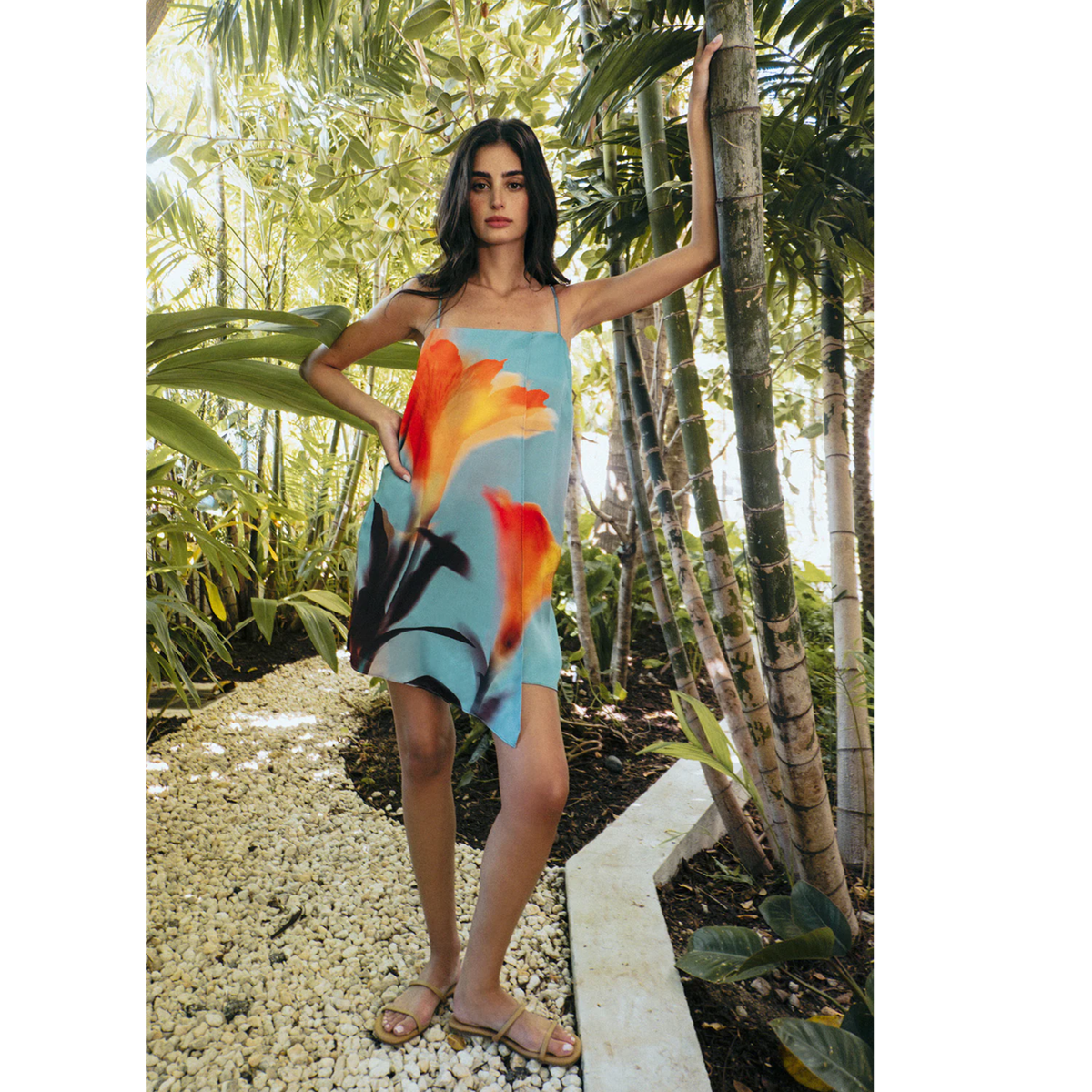 Inez Dress - Fire Petal