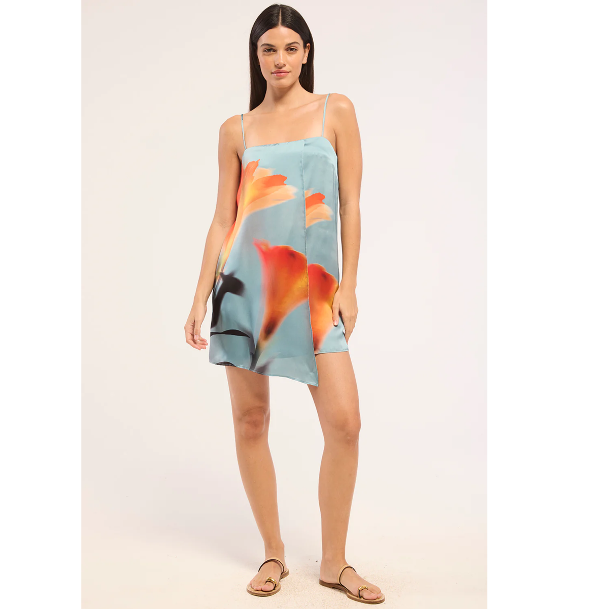 Inez Dress - Fire Petal