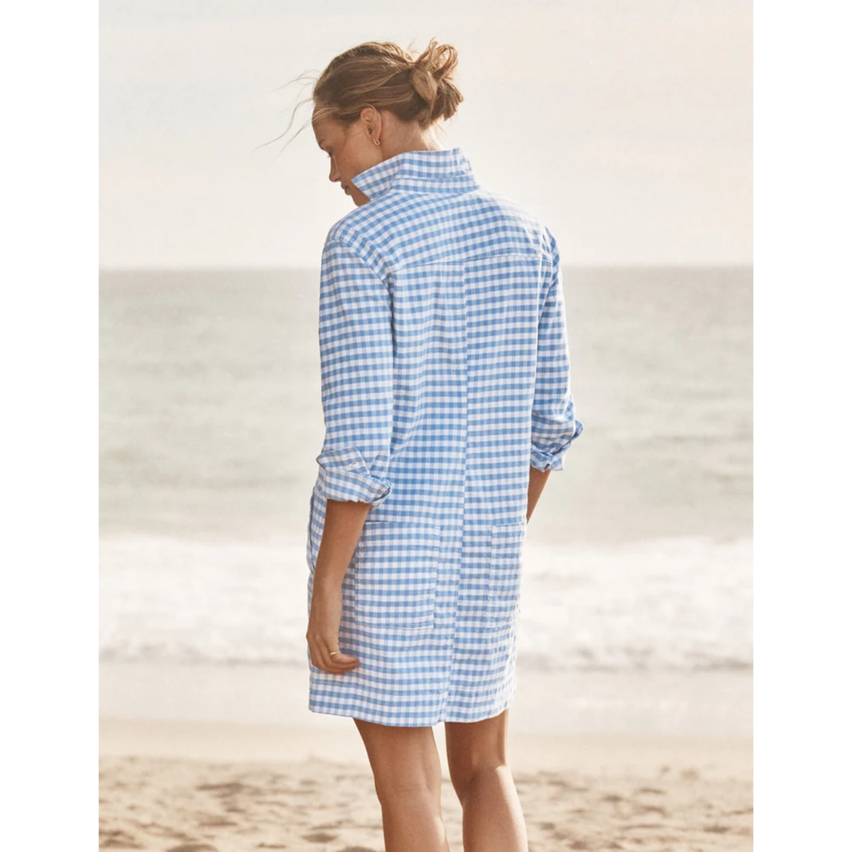 Ireland Utility Dress - Blue Gingham