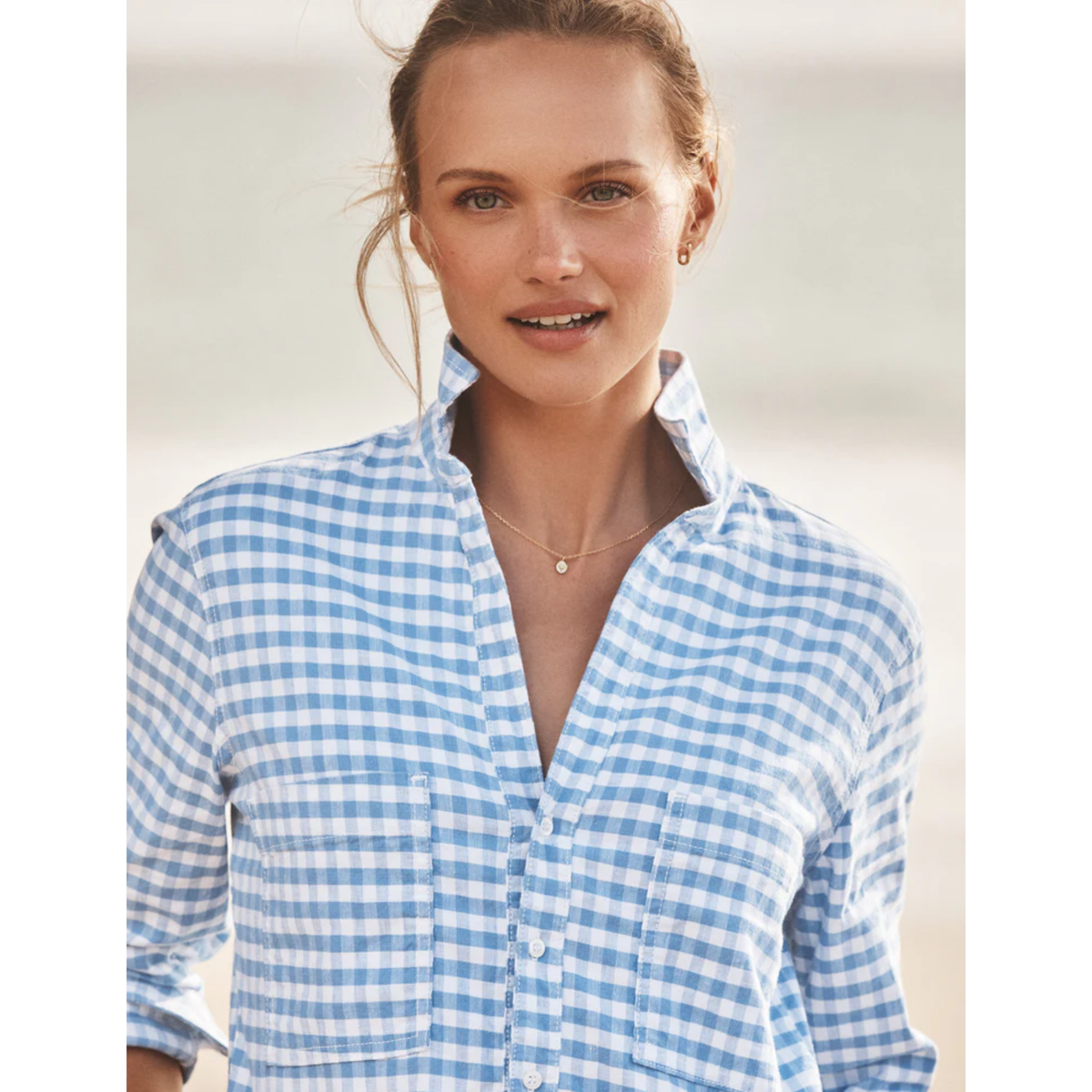 Ireland Utility Dress - Blue Gingham