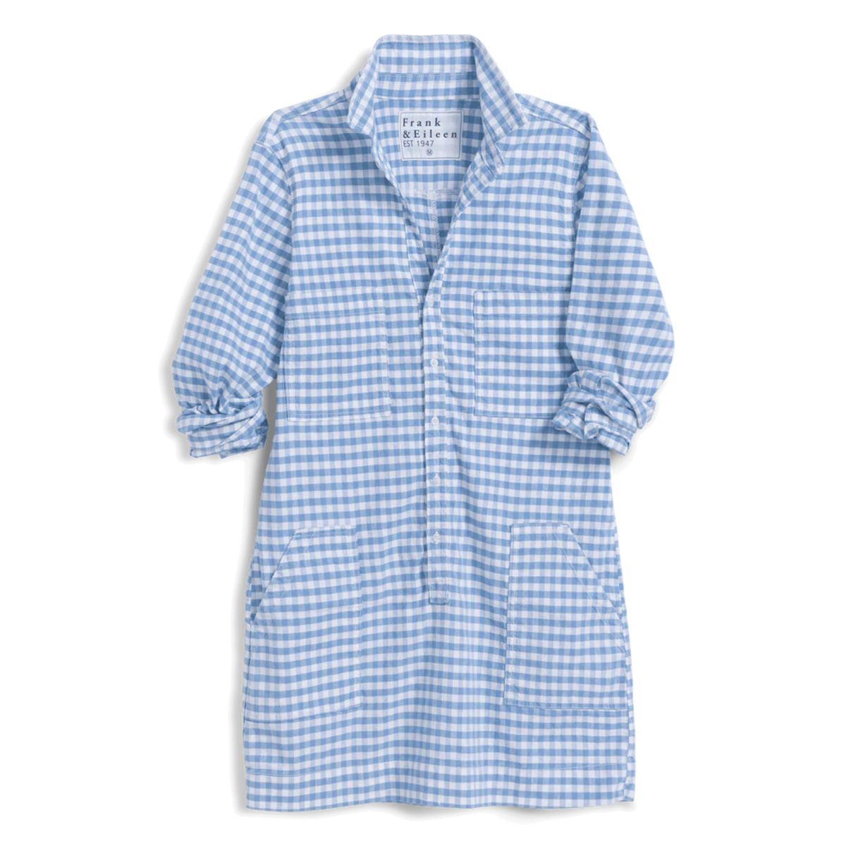 Ireland Utility Dress - Blue Gingham