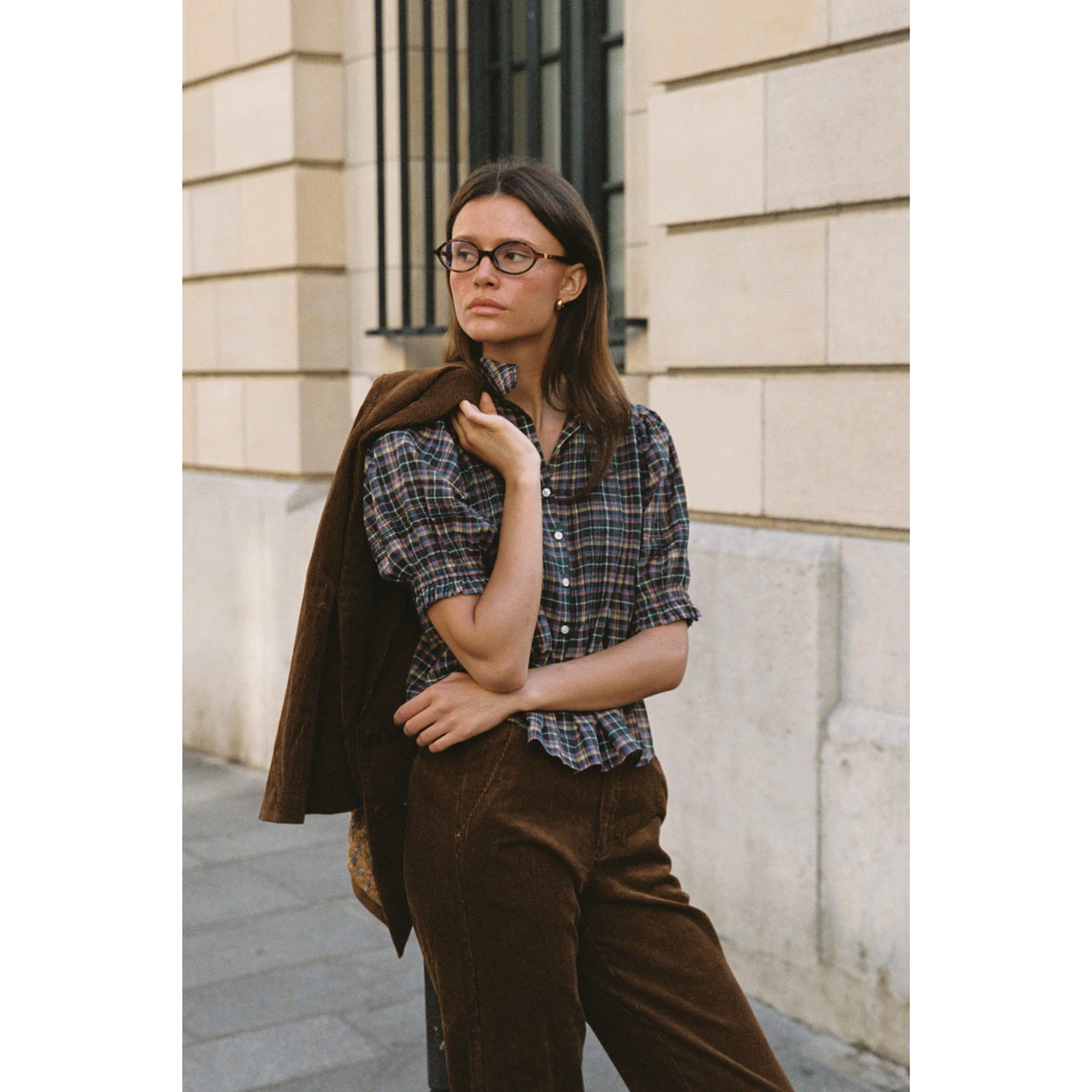 Jess Blouse - Prisma Plaid