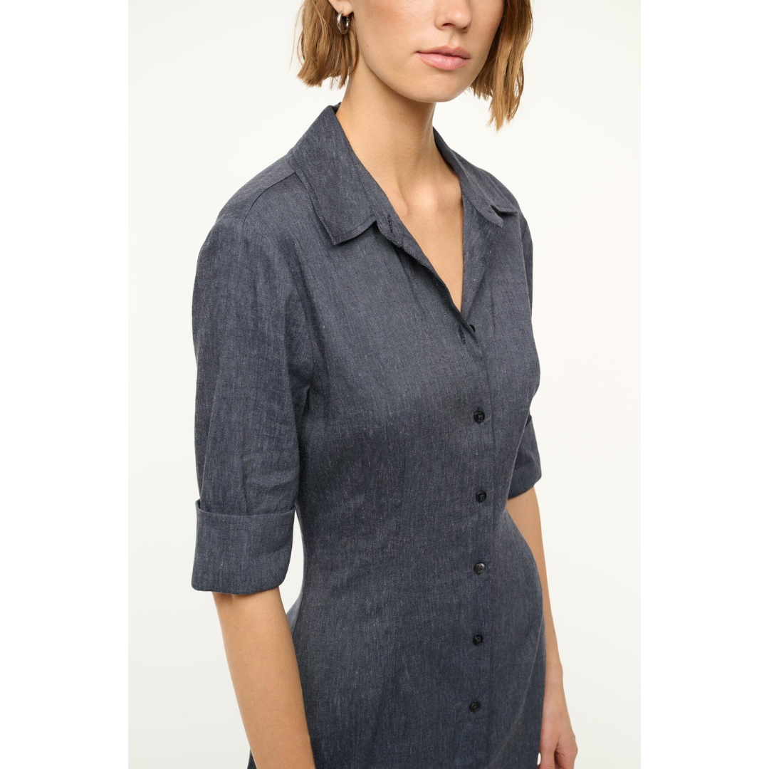 Joan Linen Dress - Chambray - MINE by sandy Joan Linen Dress - Chambray - MINE by sandy
