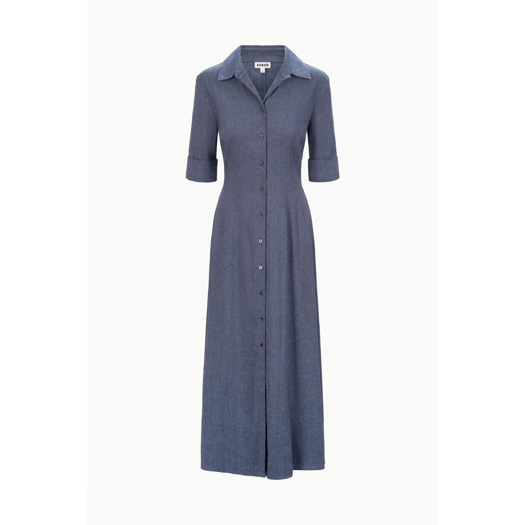 Joan Linen Dress - Chambray - MINE by sandy Joan Linen Dress - Chambray - MINE by sandy