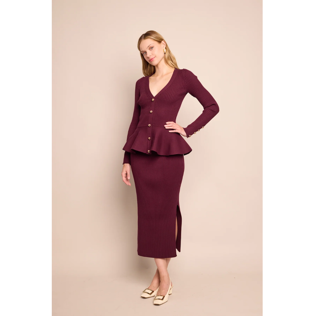 Jocelyn Skirt - Wine