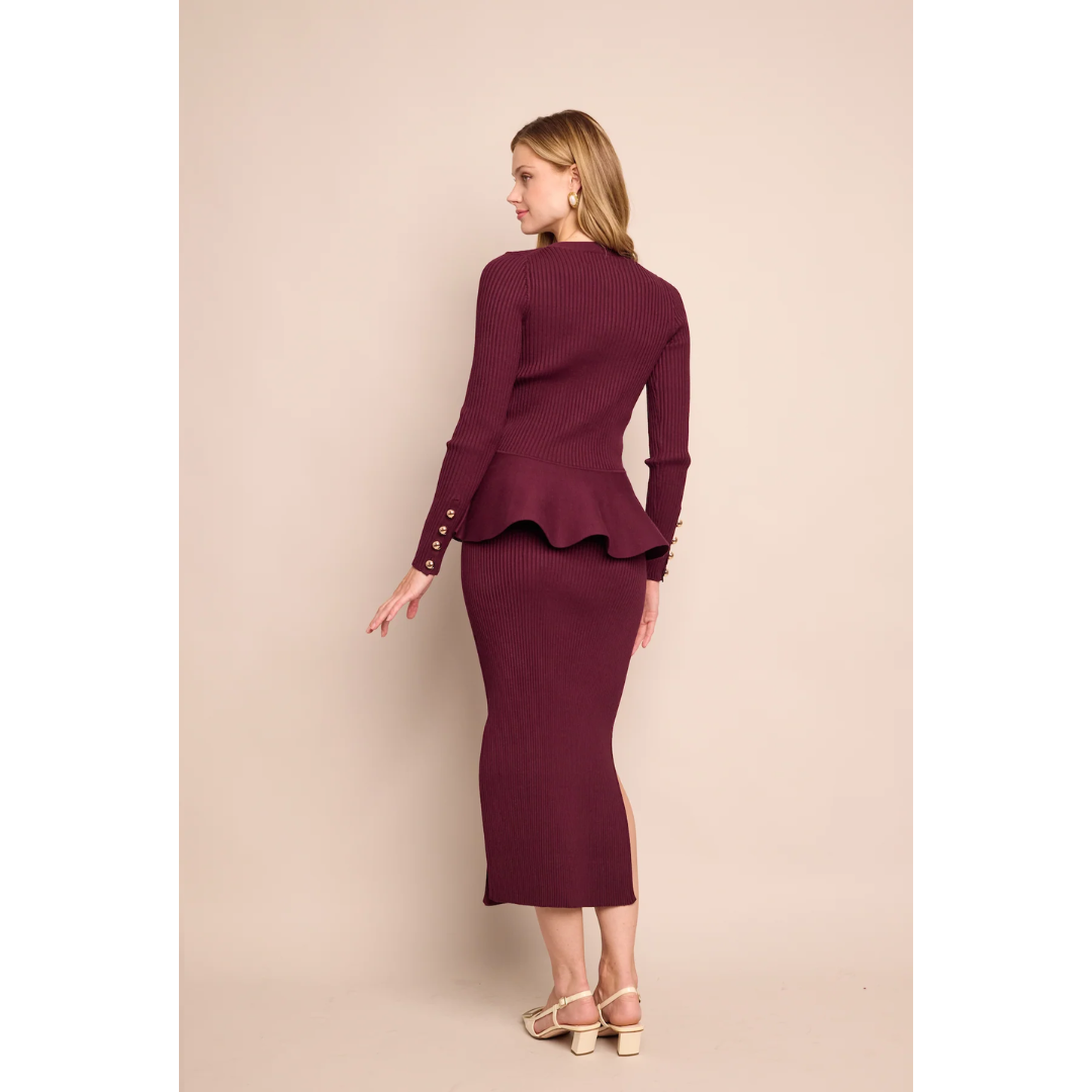 Jocelyn Skirt - Wine