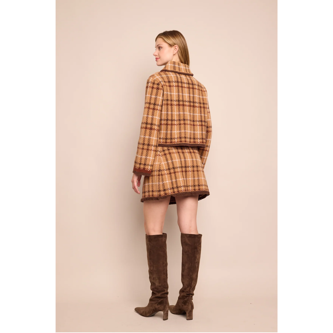 Jodi Mini - Camel Plaid