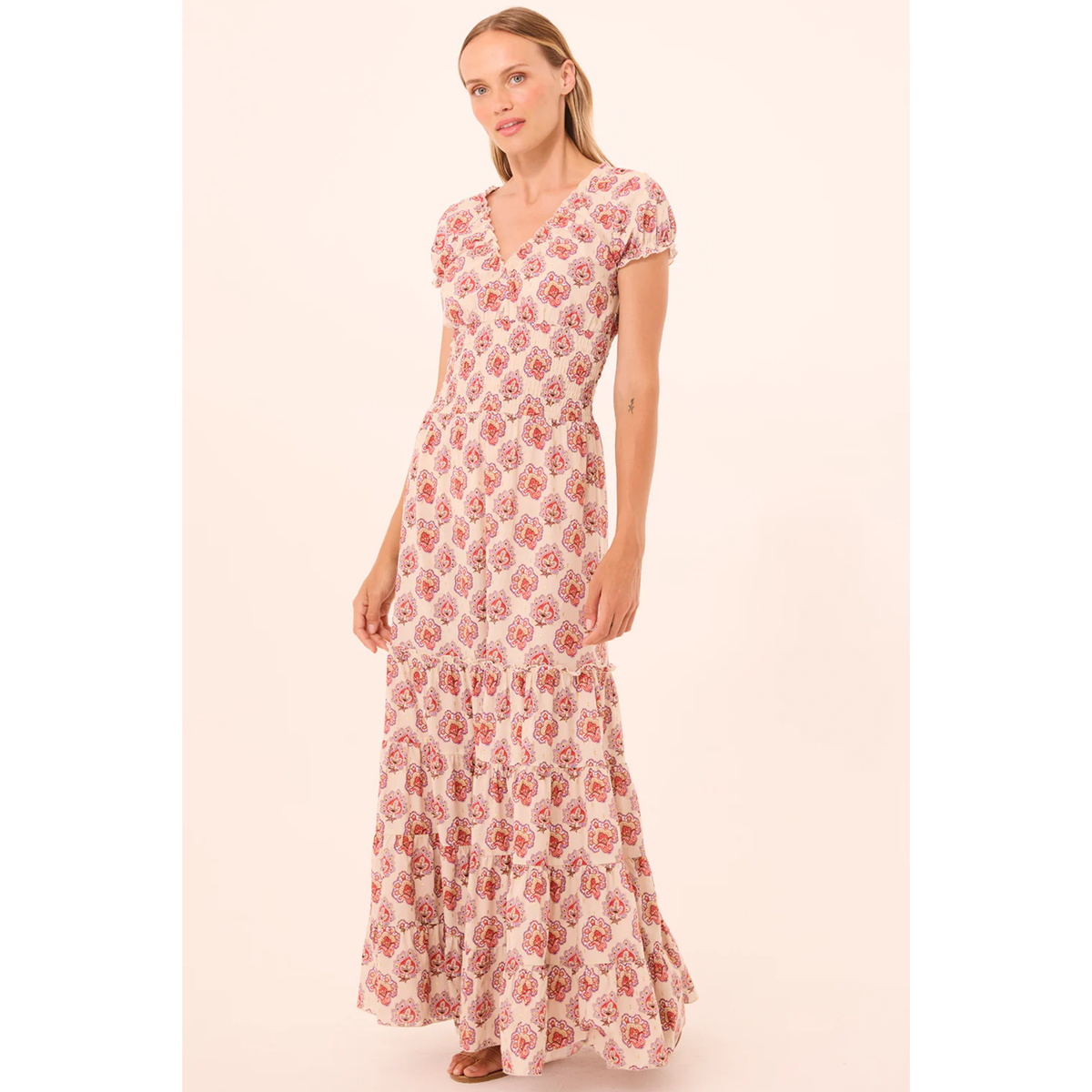Judith Dress - Paisley Block Print