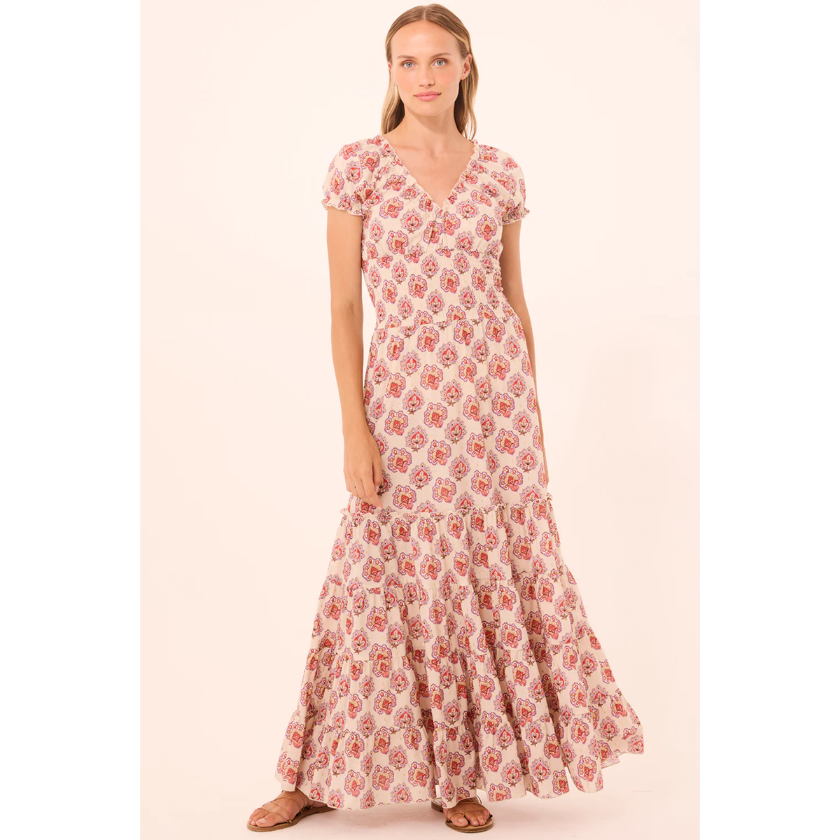 Judith Dress - Paisley Block Print
