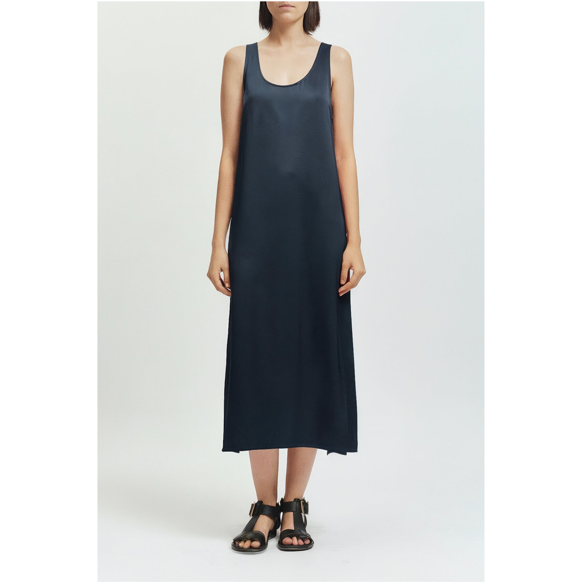 James Charmeuse Maxi Dress - Navy