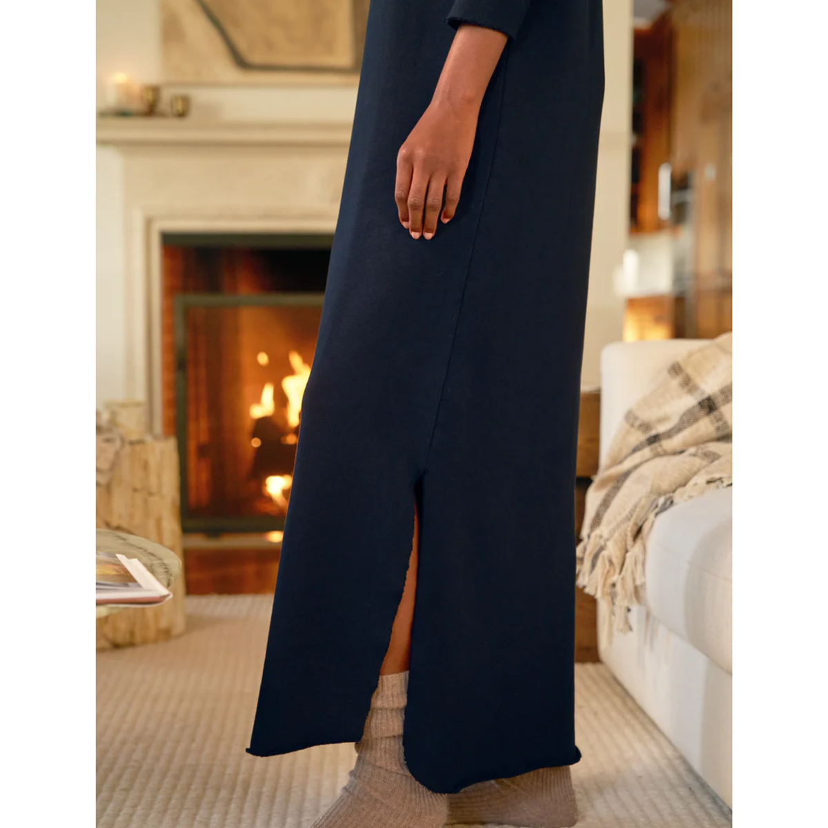 James Hooded Maxi Dress - British Royal Navy