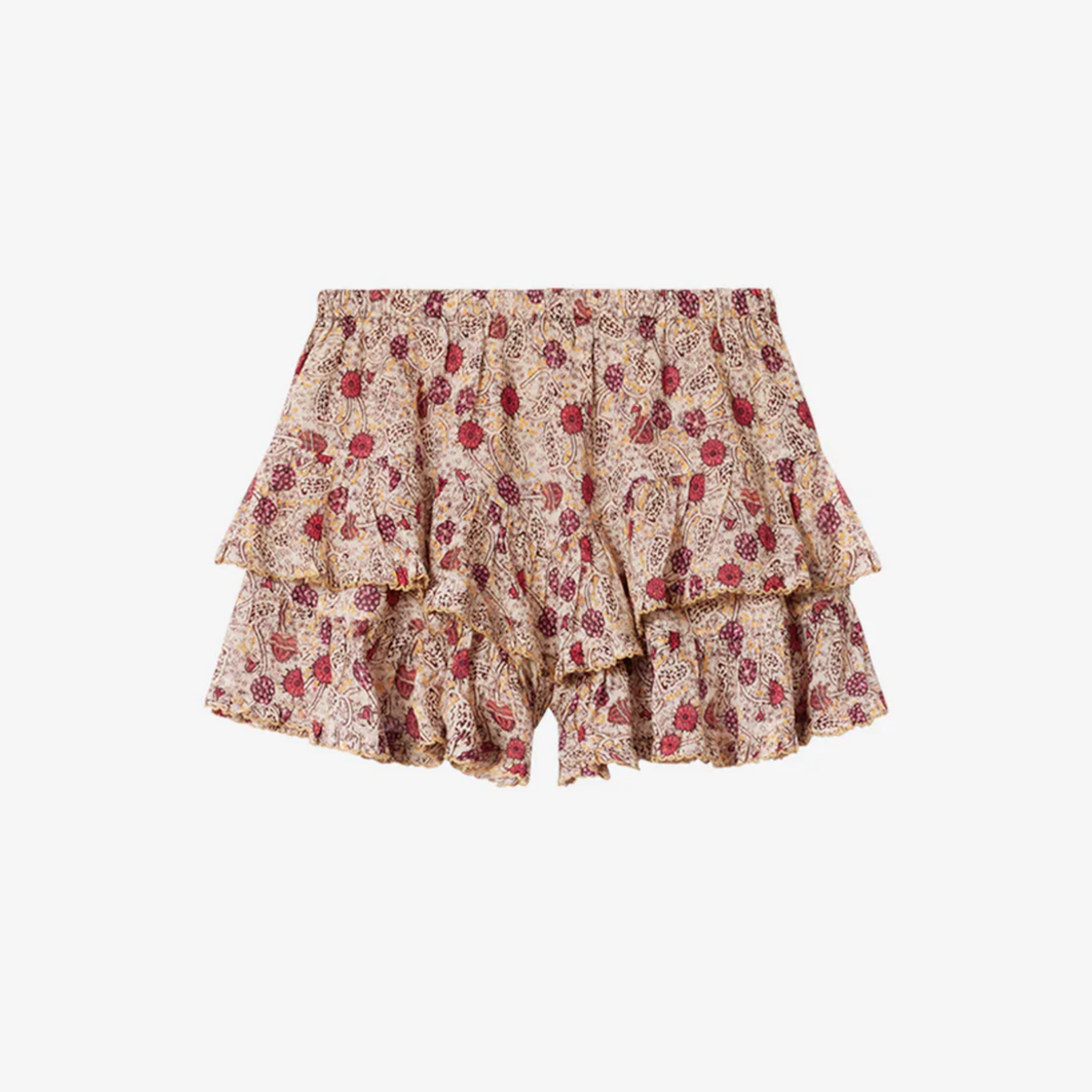 Jocadia Short - Ecru-Raspberry