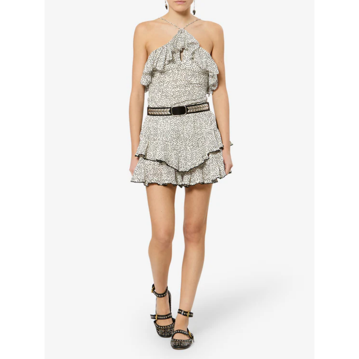Jocadia Shorts - Ecru And Black
