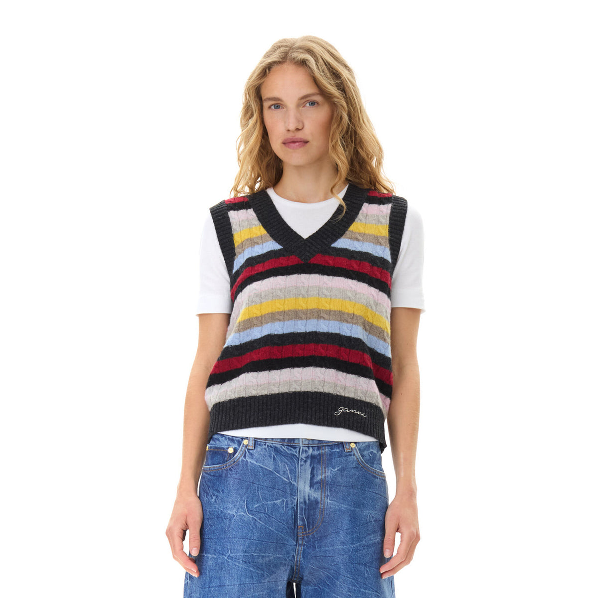 Striped Multicolor Vest