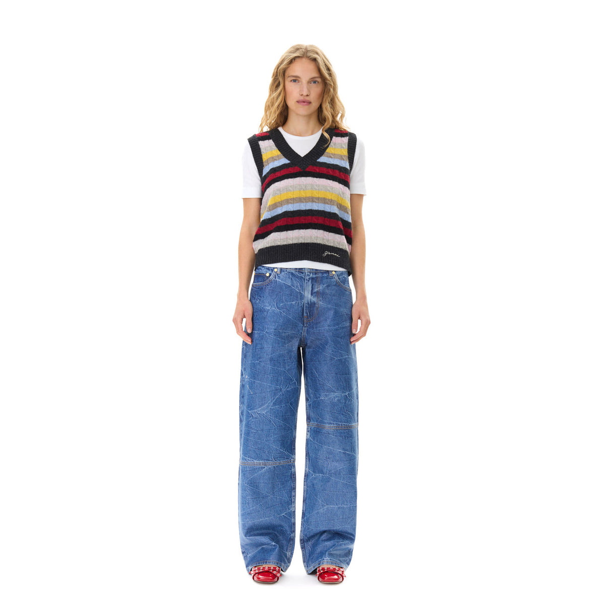 Striped Multicolor Vest