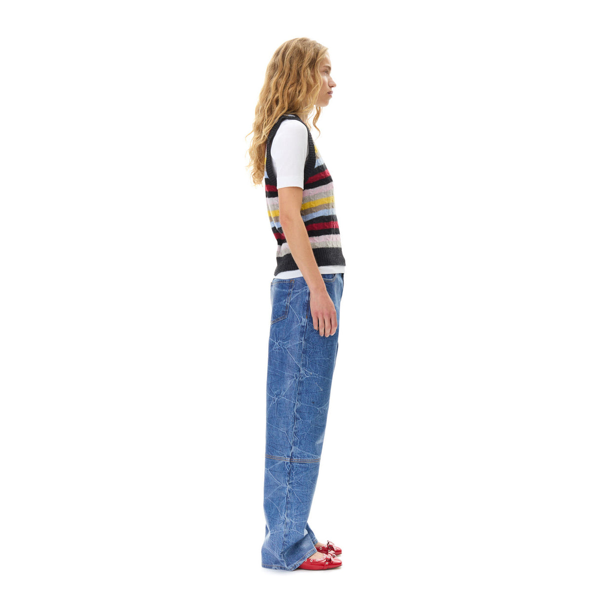 Striped Multicolor Vest