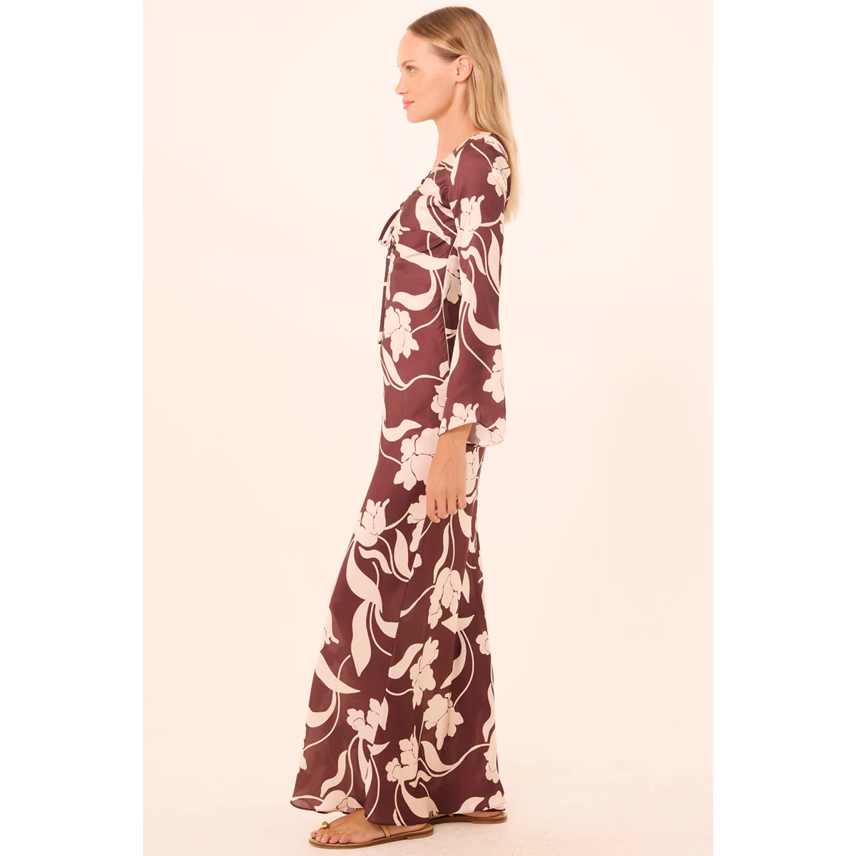Karla Dress - Chocolate Floral