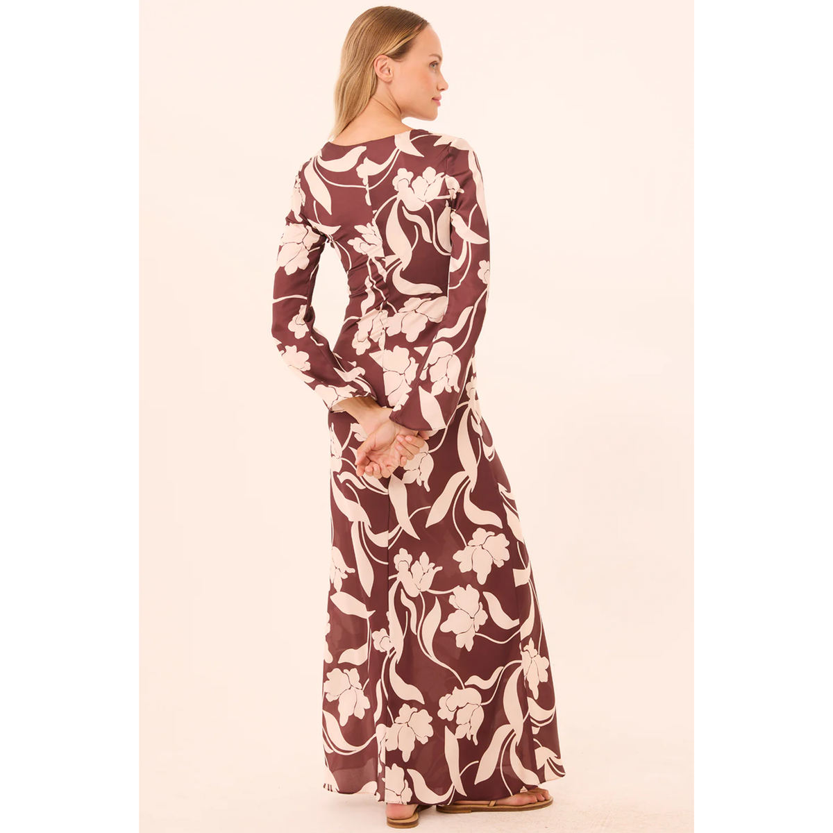Karla Dress - Chocolate Floral