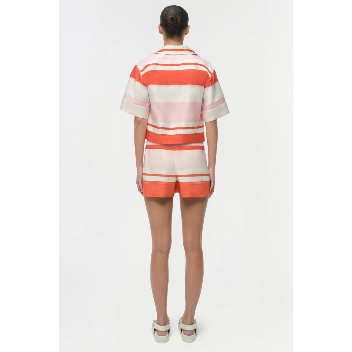 Karleigh Drawstring Shorts - Tulip Stripe